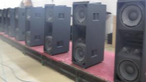 Quality High Power Line Array Sound System For Concert And Outdoors , Black Color wholesale