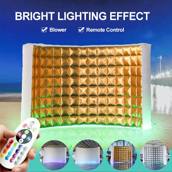 Danda Inflatable LED White Photo Booth Wall Weddings Birthdays Events Advertising Ax