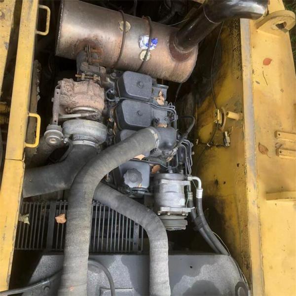 Japan Original Used Komatsu PW160-7 Wheel Excavator in with Transport Length of 7.1 m