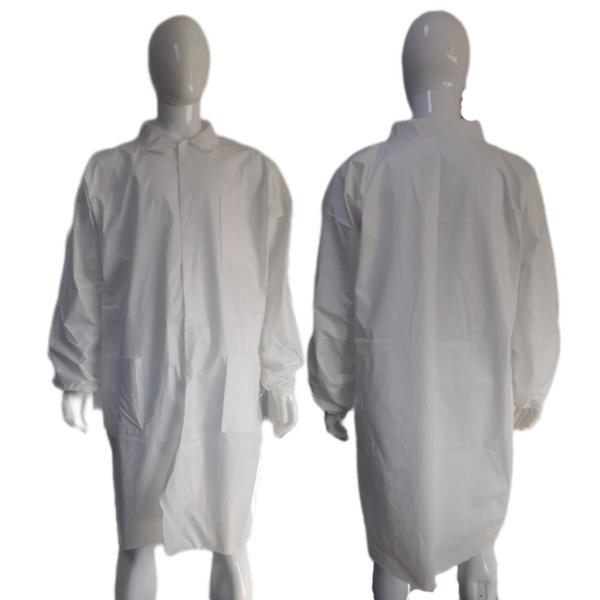 Hot Sale Waterproof Sterile Wholesale OEM PPE White Uniform Lab Coat