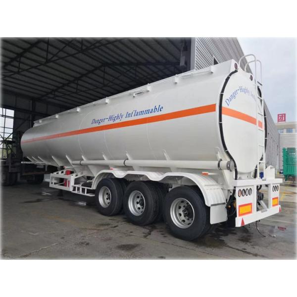 40M3 Tri Axle Q345B Carbon Steel Petroleum Tanker Trailer