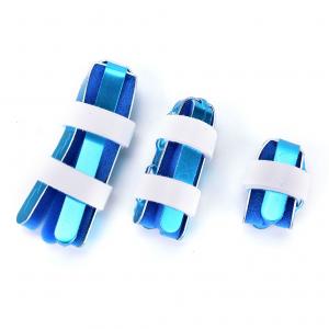 China Blue color hand brace splint S M L size aluminum finger sport for medical on sale