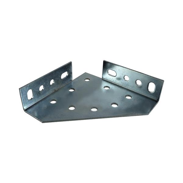 Right Angle Threaded Rod Clip With 1/4in Hole Glass Railing Top Channel Fittings