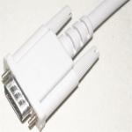 China manufacturer new style Vention VGA cable, white PVC jacket, nickel-plated,