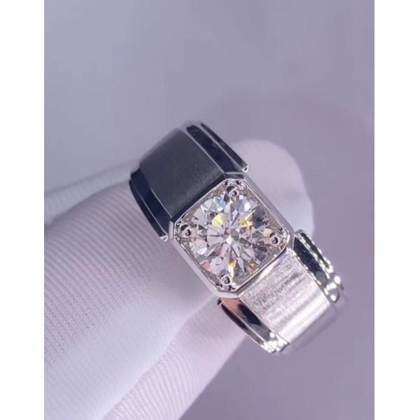 Men's Diamond Ring White Diamond Ring Engagement Wedding Rings Lab Grown Diamond Rings