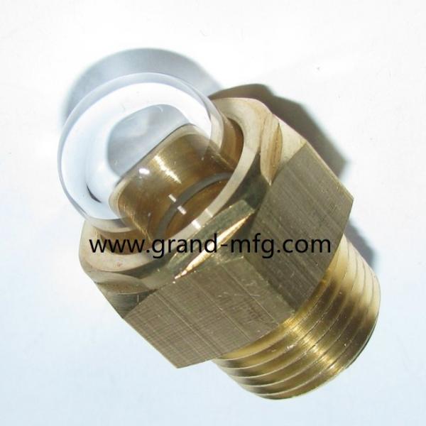 Cheap M27X1.5 M33X1.5 Turbine pumps brass oil sight glass water pump ss304 liquid level sight fow indicator for sale