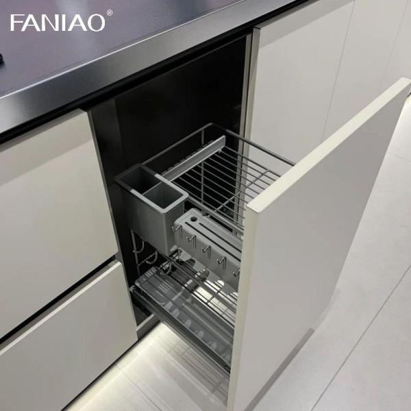 Customized Smart Design Modern Kitchen Cabinet White Color And Modular Storage Cabinet Unit