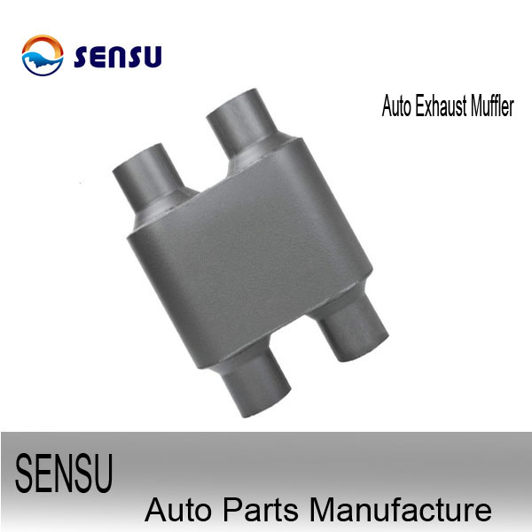 SS202 Stainless Steel Exhaust Parts Aluminized Steel Exhaust Muffler Silencer