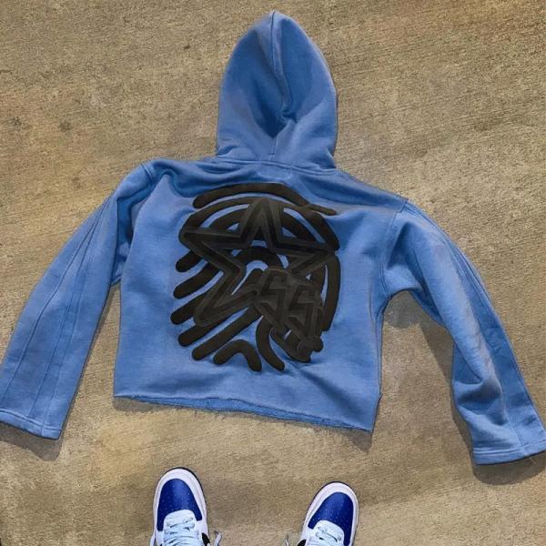 Raw Hem Cut Edge Streetwear Blank Hoodies Unisex French Terry Hoodies Regular Sleeve