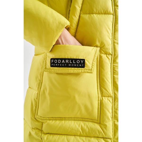FODARLLOY Women's Down Coats Jacket Women's Zipper Slim Hooded Coat Female Warm Parkas Long Puffer Coats