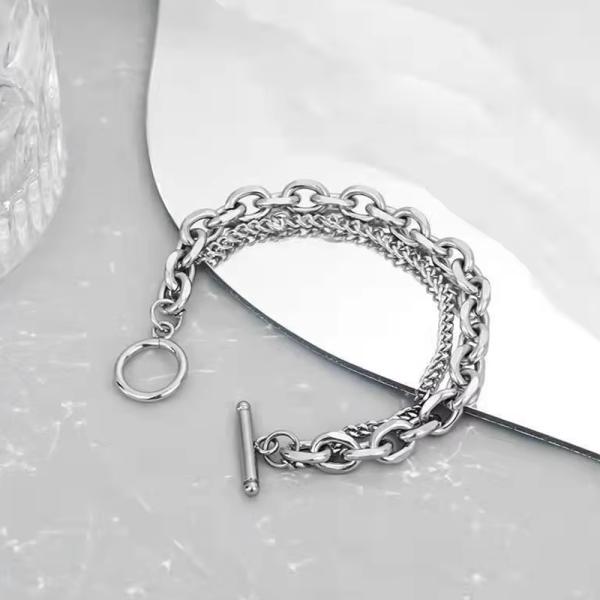 Stainless Steel Men Jewelry Bracelets 17cm 19cm Mens Stainless Steel Bracelets