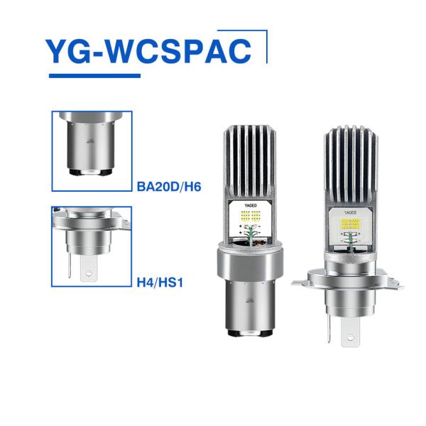 1200LM 12W Motorcycle LED Headlight Bulb CSP H4 HS1 BA20D H6 P15D H6M