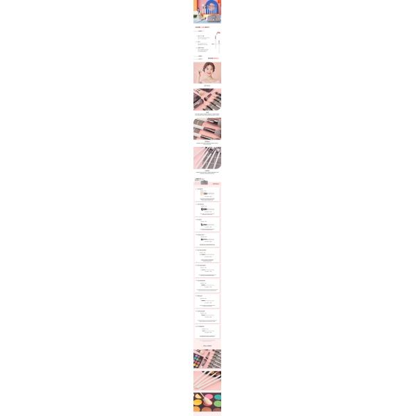 BSCI 9pcs OEM Pink Makeup Brush Set For Concealer