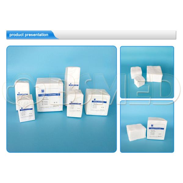 Surgical Dressing Medical Gauze Swabs Soft Touch Non - Lining ISO Certification