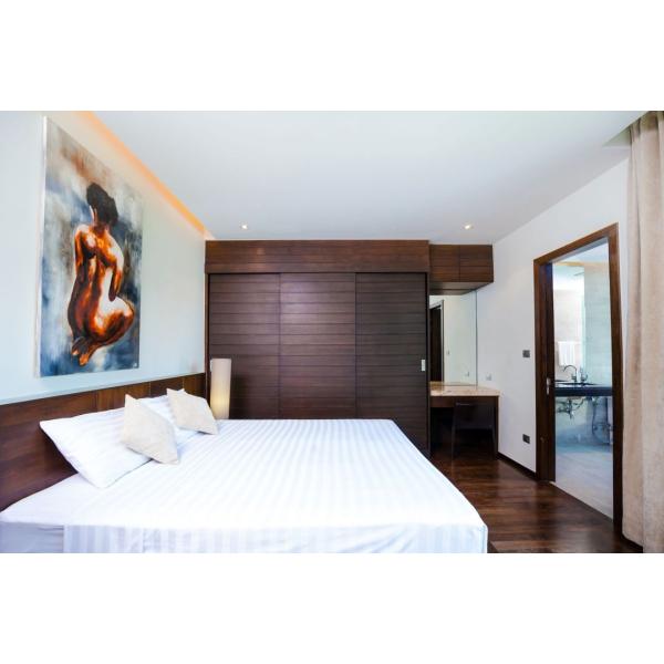 Beach Front Luxury Vacation Villa interior Design Sleeping Room Furniture with Wardrobe