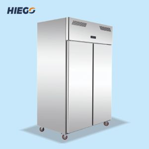 210W 500L Double Doors Upright Freezer Commercial Refrigeration Equipment