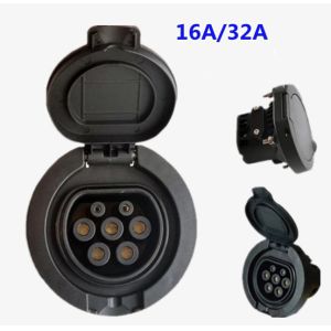Quality Receptacle Ev Charging Ev Charger Plug Socket Electrical Plug Industrial AC CE TUV type 2 ac socket wholesale