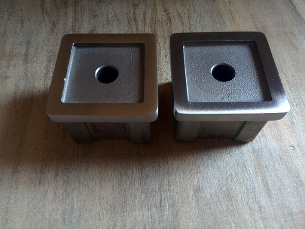 Square Stainless Steel Threaded Pipe Cap 40×40mm With Corrosion Protection