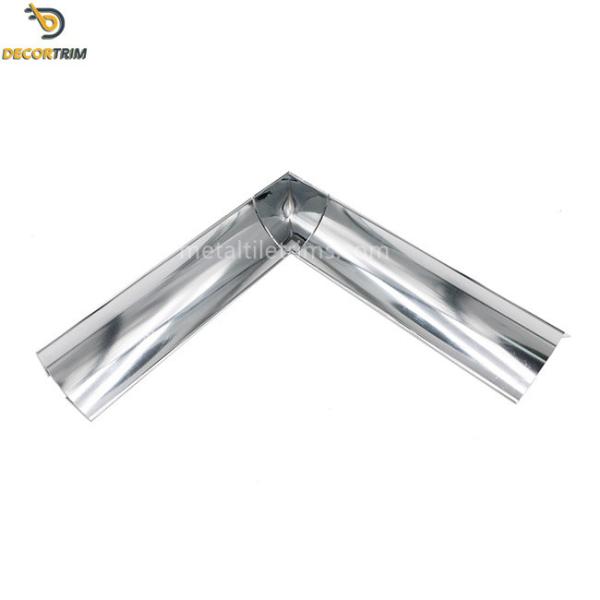 40mm Metal Internal Edge Tile Trim , Internal Corner Trim For Tiles 2.5m Length