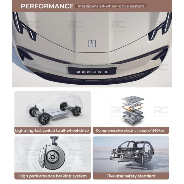 2024 Electric Luxury Suv Smart Car Geely Electric Car Zeekr X Energy Vehicles 4 Wheel Ev Cars Maximum power 315kw 428Ps