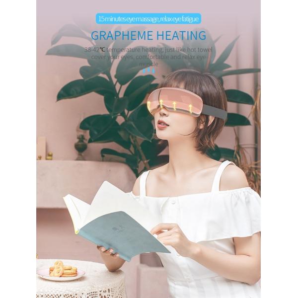 FCC Portable Lightweight Heated Eye Massager Blood Circulation USB Charging