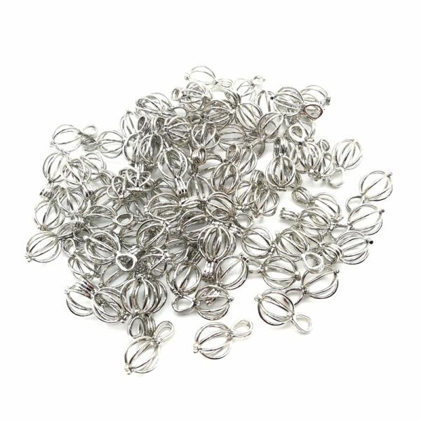 DIY Oyster Pearl Cage Bead and Essential Oil Diffuser Locket Pendant Jewelry Making