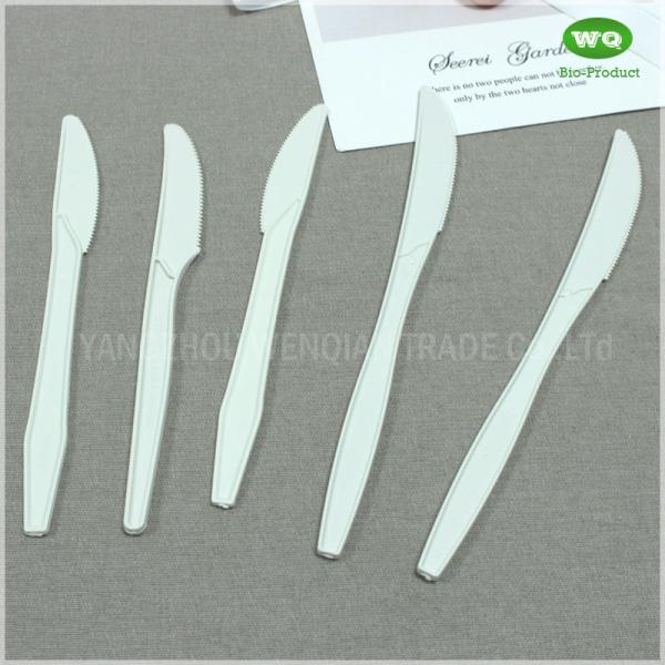 Disposable Bio-Based Plastic Cutlery Knife,Disposable Utensils - Forks, Spoons & Knives Made From Potato Starch
