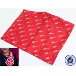 Soft Polyester printed silk scarves , striped or chiffon hair scarves shawls