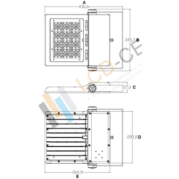 Outdoor Tennis Field SMD 5050 200W IP67 LED Flood Light