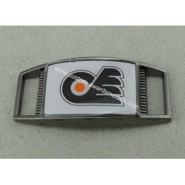 Shoe Enamel Lapel Pin With Zinc Alloy , Black Nickel Plating 1.25 Inch