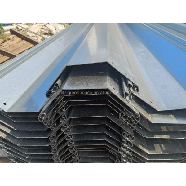 Large Greenhouse Rain Gutter with Lock Channel Stable Structure and Easily Assembled