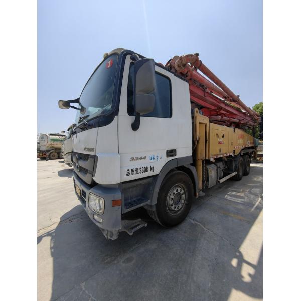 Semi-Dry Shotcrete Concrete Pump Truck 49m Used Heavy Equipment Mercedes Benz Truck
