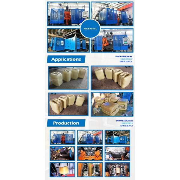 HDPE PP 20L 25L 30L HDPE Jerry Can Drums Blowing Molding Machinery