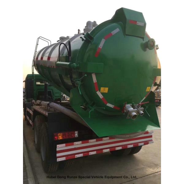 HOWO 8x4 Septic Vacuum Trucks , Sewage Removal Truck High Capacity
