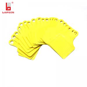 China Basf TPU Cattle Sheep Cow Neck Tag With Laser Printing In Yellow on sale