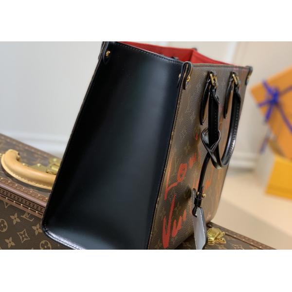 Graffiti Art Series Monogram printing leather Women fashion handbag toron handle high capicity bag