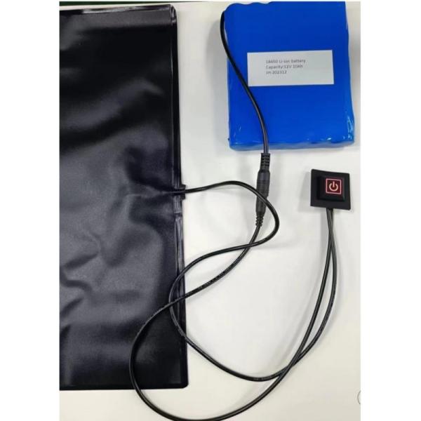 Hot Food Delivery PVC Heating Pad 12V 10Ah Battery Powered Heating Pads Size 30x30cm