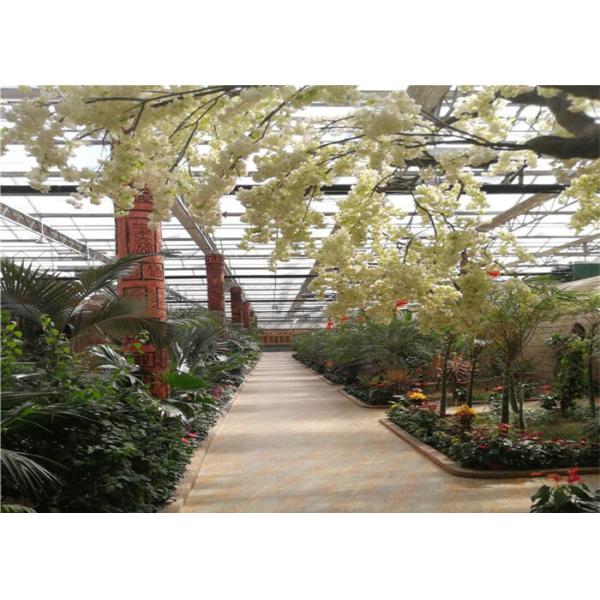 Easy Installation Ecological Greenhouse Custom Span Width For Agricultural Planting