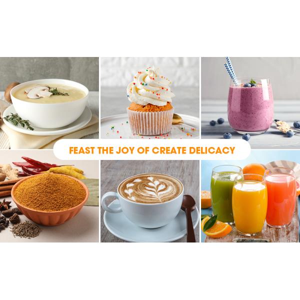 2 Speeds 400W 600W 800W Hand Mixer Blender With Whisk Milk Frother