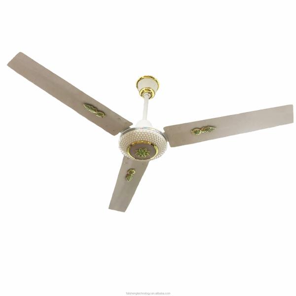 Industrial Blade Ceiling Fan Full Copper Motor 12V 56 Inch Remote Control