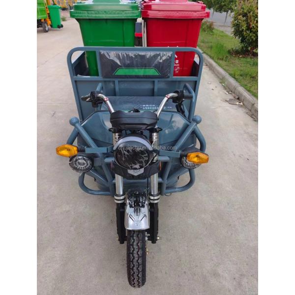 Four Barrels Pure Sanitation Electric Tricycle Garbage Electric Sanitation Truck For Cleaning