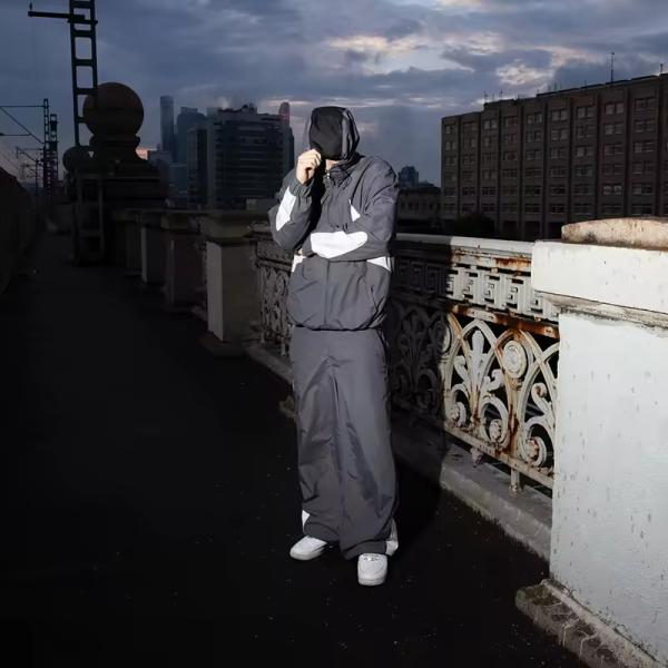 Clothing Manufacturer Custom Wind Breaker Track Suit Nylon Jacket Sweatpants Track Pant Jogging Suit Sweats Pant Suit Tracksuit