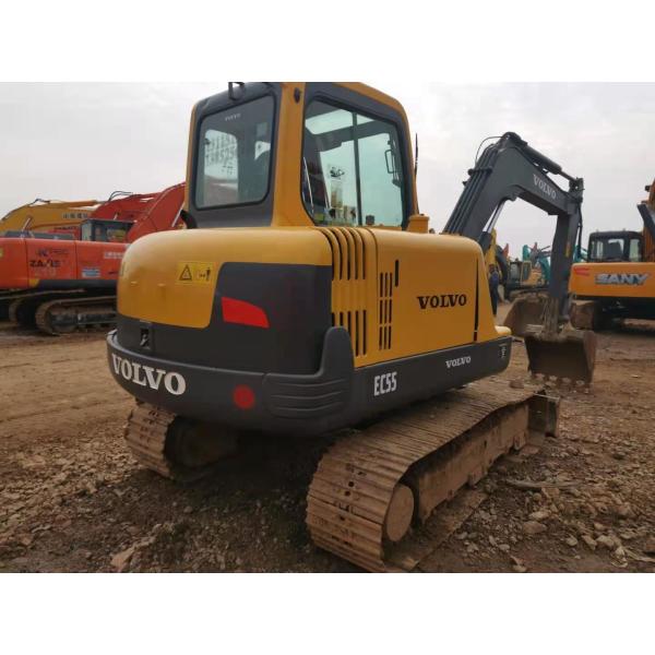 0.2m3 Bucket EC55 5 Ton Mini Used Volvo Excavator