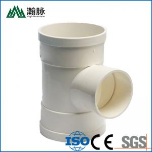Quality 3 Way PVC Drainage Pipe Fittings White Tee Elbow Plumbing wholesale