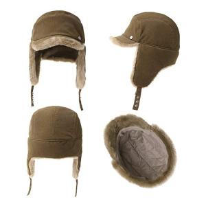 Quality 58cm Fur Lined Aviator Cap Male Female Trapper Bomber Snow Hat With Ear Flaps Outdoor Ski Ushanka wholesale