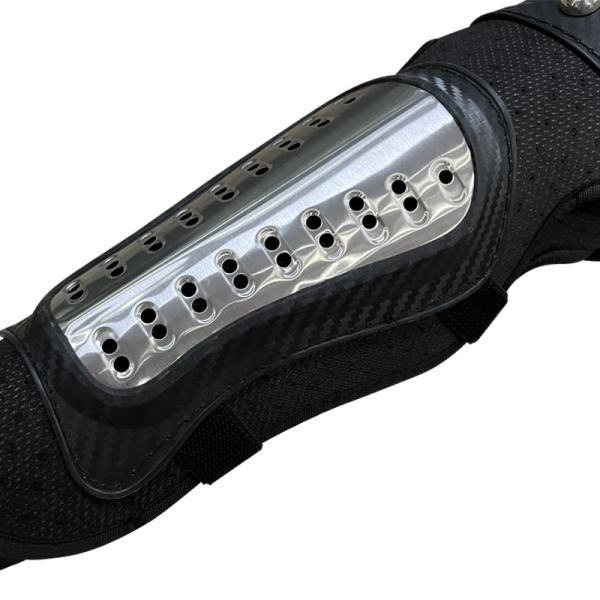 Customized Colors Motorcycle Riding Stainless Steel Protective Gear Knee Elbow Pads