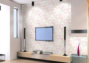 Modern Flower Pattern Non Woven Wallpaper For Entertainment / Household , SGS CSA Approval