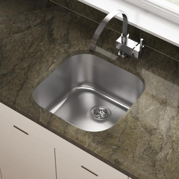SUS304 Undermount Stainless Steel Kitchen Sink Egypt 440*390*200mm