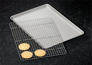 Quality RK Bakeware China Full Size 18X26 Inch Commerical Aluminium Cookie Sheet Baking Tray wholesale