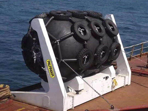 Dia 1000mm Explosion Proof Pneumatic Marine Inflatable Fender With Safety Valve